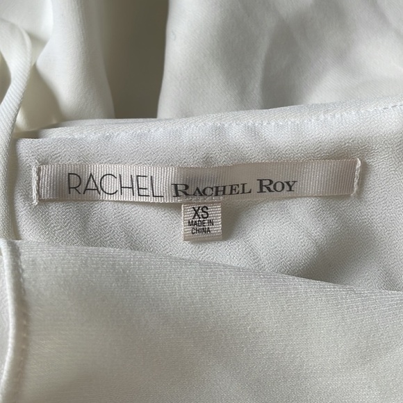 RACHEL ROY ivory white off the shoulder mini dress in women’s size XS - Picture 9 of 10